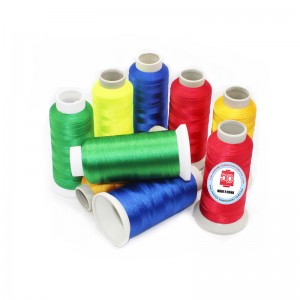 100% polyester embroidery sewing thread